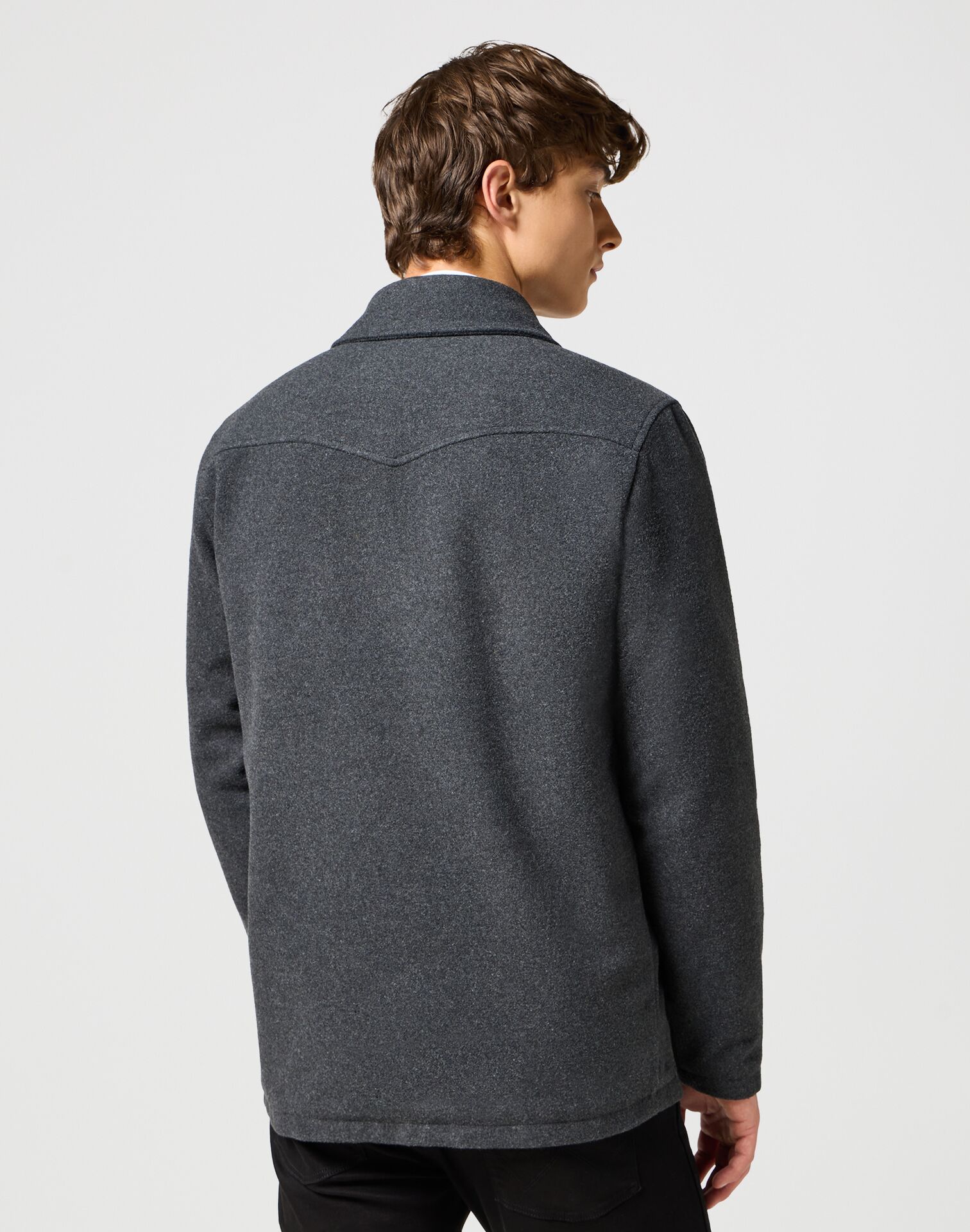 Wrangler Transitional Jacket Charcoal Heather - Image 4