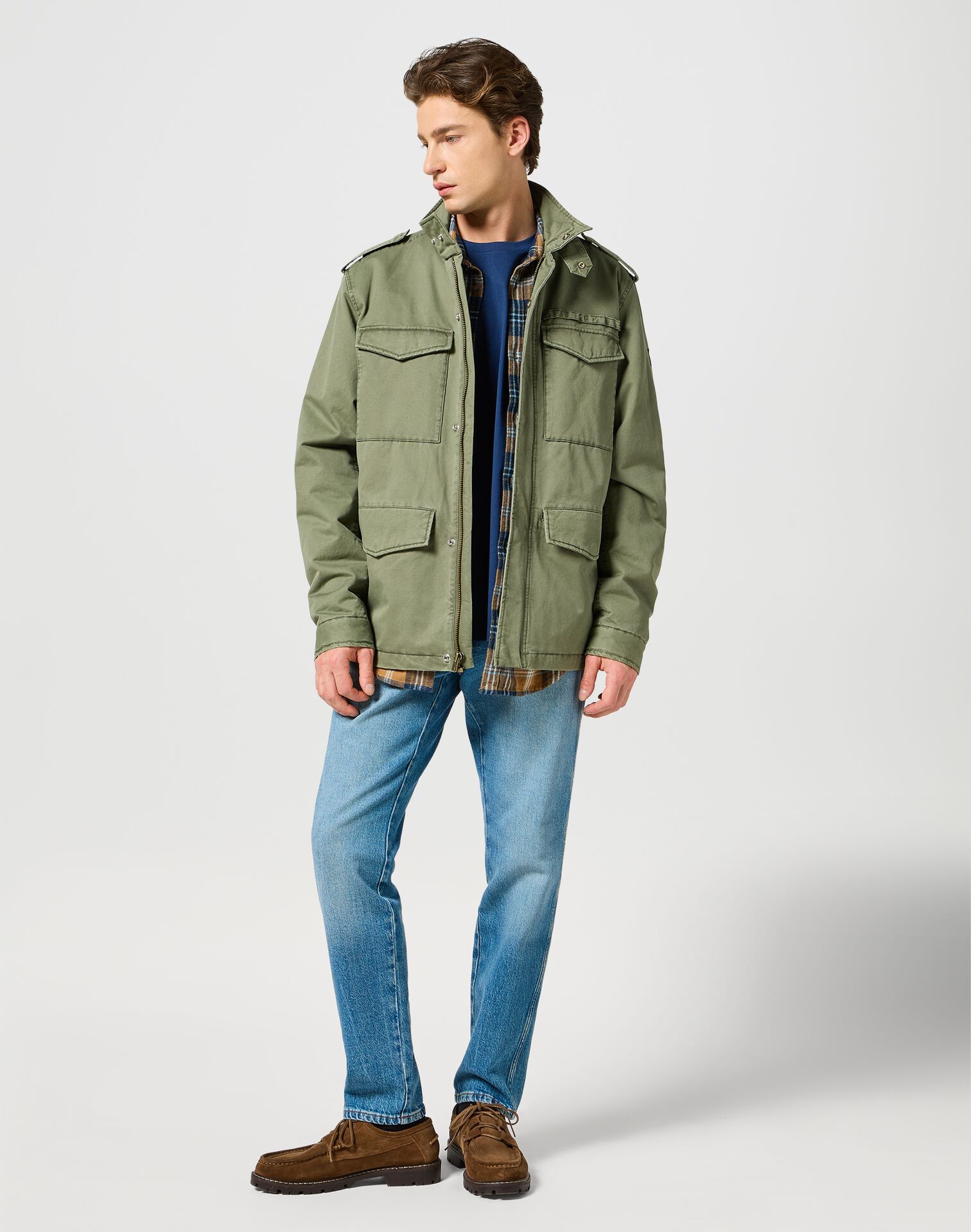 Wrangler Field Jacket Dusty Olive - Image 3