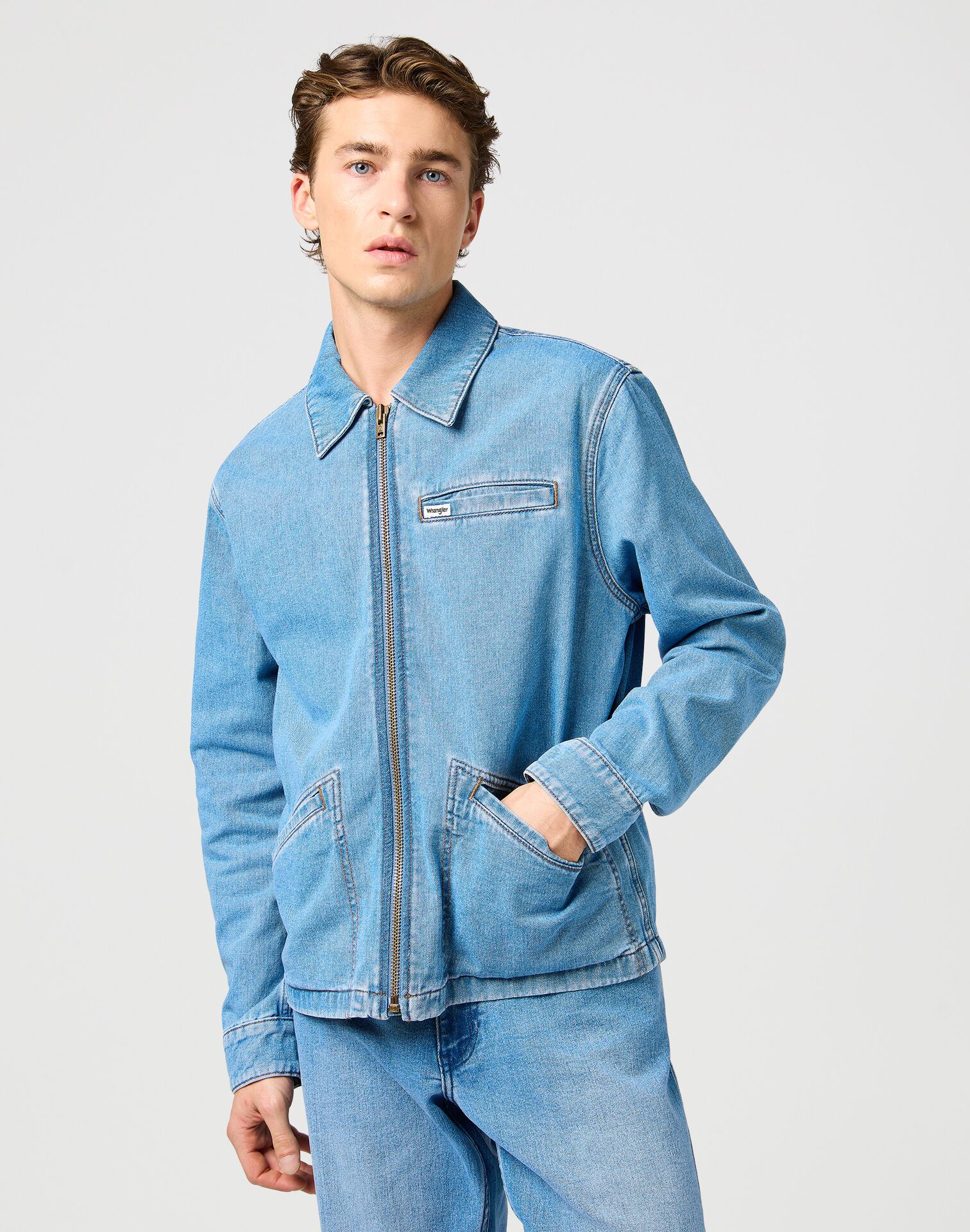 Wrangler Rodeo Utility Jacket Bohemian Blue - Image 3