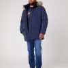 Wrangler Parka Jacket Navy - Thumbnail Image 2