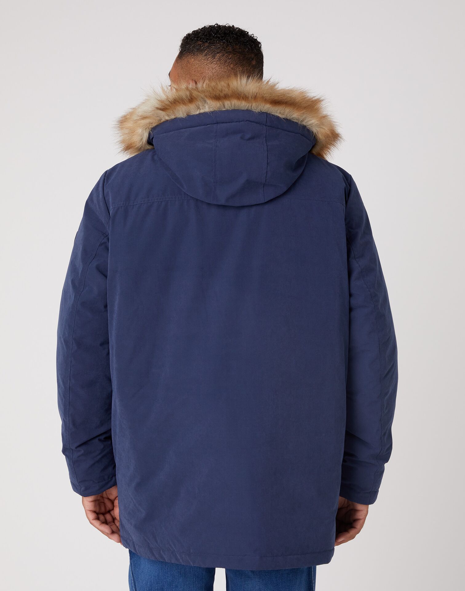 Wrangler Parka Jacket Navy - Image 3